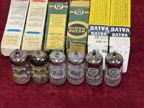 Ecc81 12at7 tubes pieces - ,
