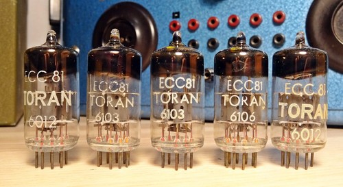 Konvolut röhre ecc81 toran - 5x,